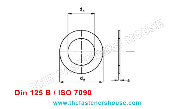 Din 125B Washer / ISO 7090 Washers manufacturers exporters suppliers in india punjab ludhiana